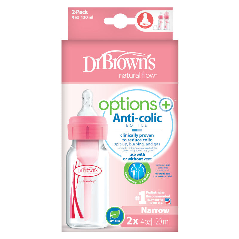 Dr. Brown's Narrow Neck Feeding Bottle 2 pcs