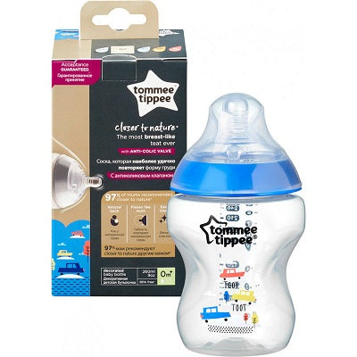 Tommee Tippee Bottle 0+ Months 260ml Blue