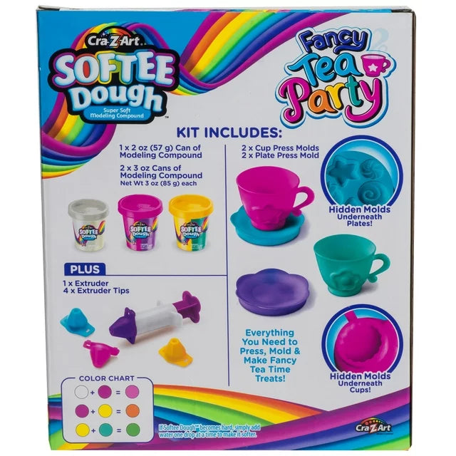 Cra-Z-Art Softee Dough Fancy Tea Party, 1 Multicolor Dough Set