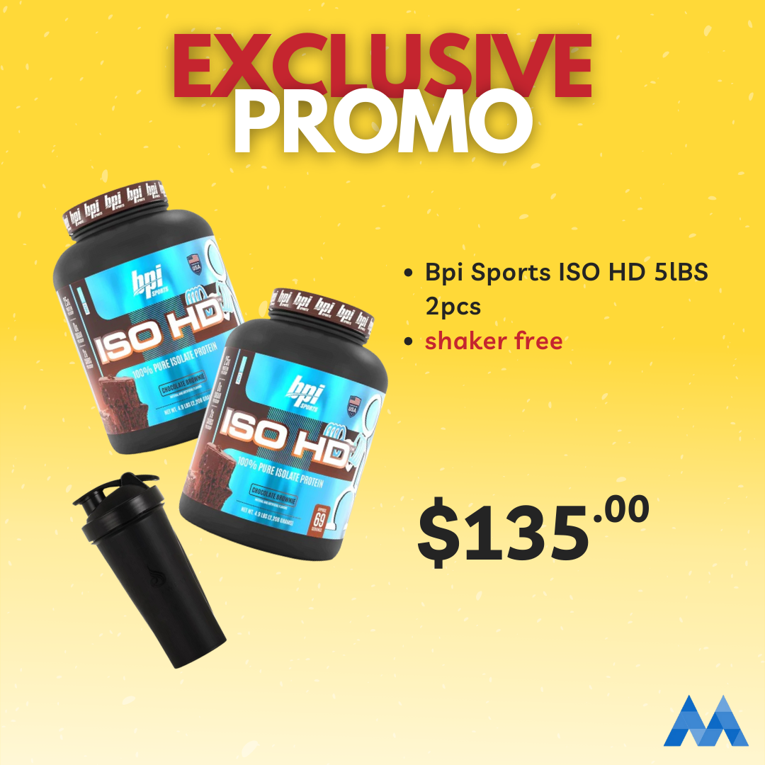 BPI Sports Iso Hd 2pcs & Free shaker