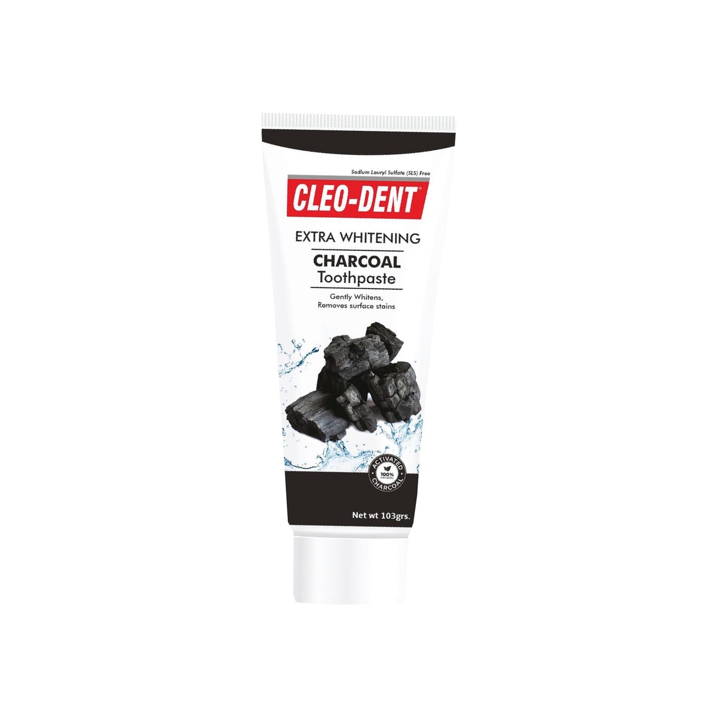 Cleo-Dent Extra Whitening Charcoal Toothpaste (103grs.)