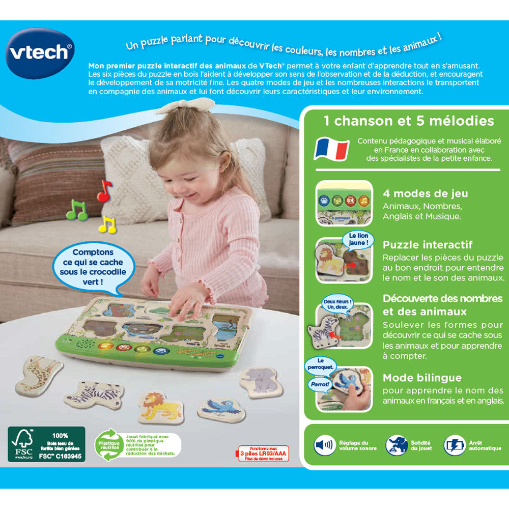 Vtech My first interactive animal puzzle