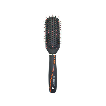The Body Set Hair Brush with Rubber Coating