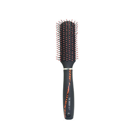 The Body Set Hair Brush with Rubber Coating