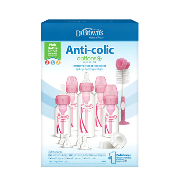 Dr. Brown's Options+ Anti-colic Bottle Gift Set | Standard neck flask