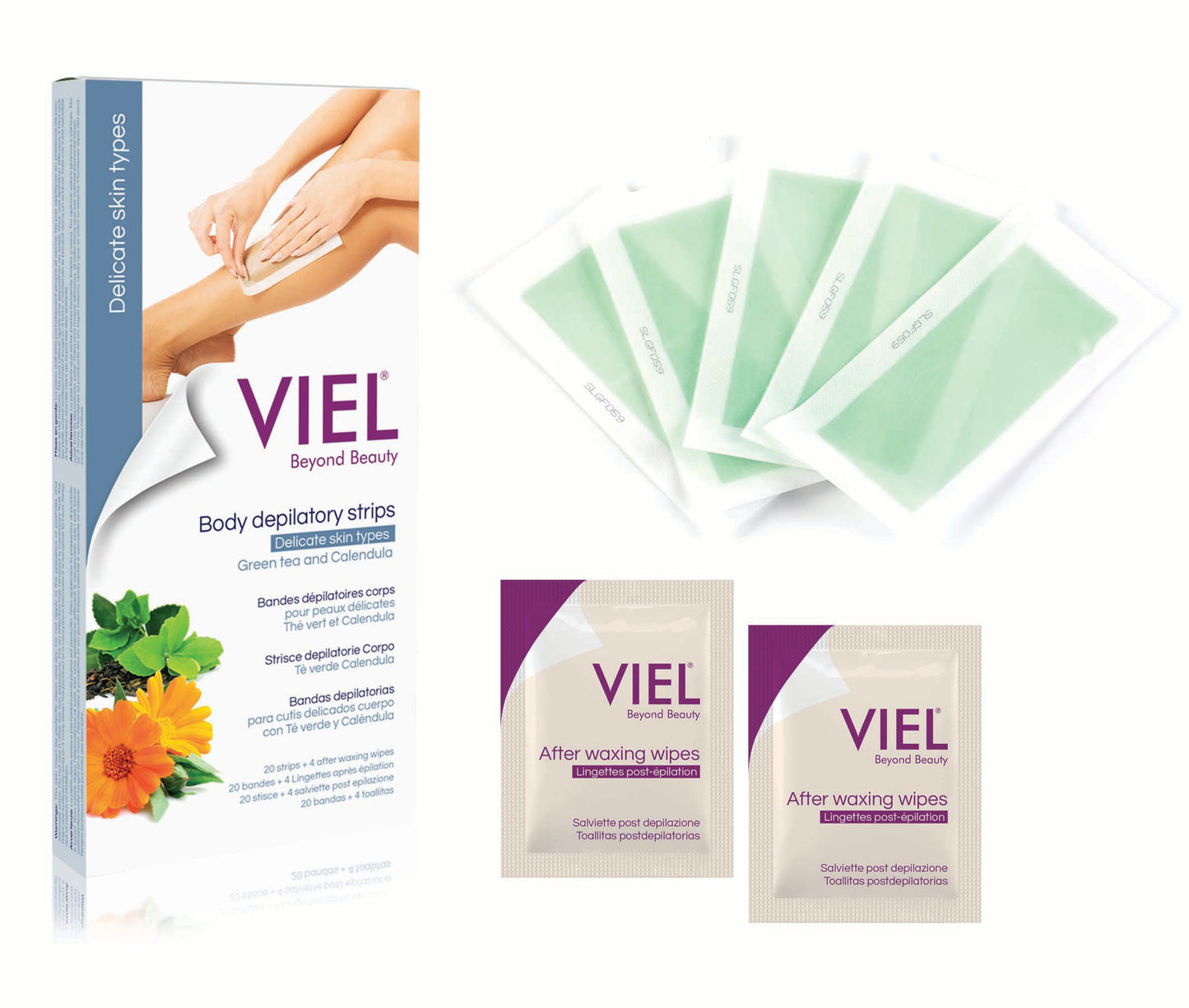 Viel Depilatory wax strips