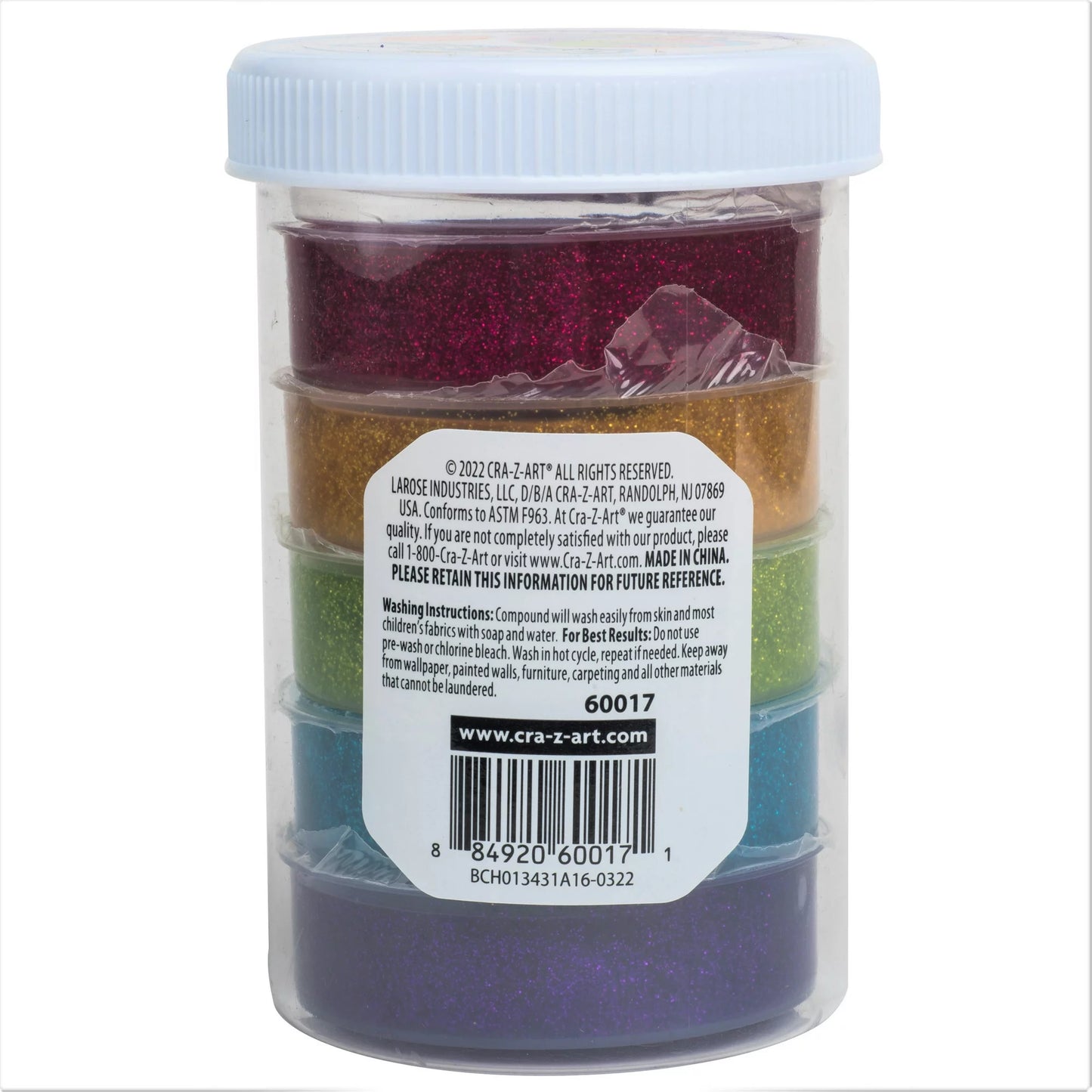 Cra-Z-Art Cra-Z-Slimy Rainbow Glitter Multicolor Slime Jar