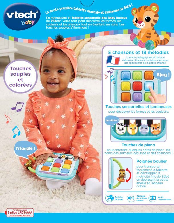 Vtech Tablette sensorielle des Baby loulous