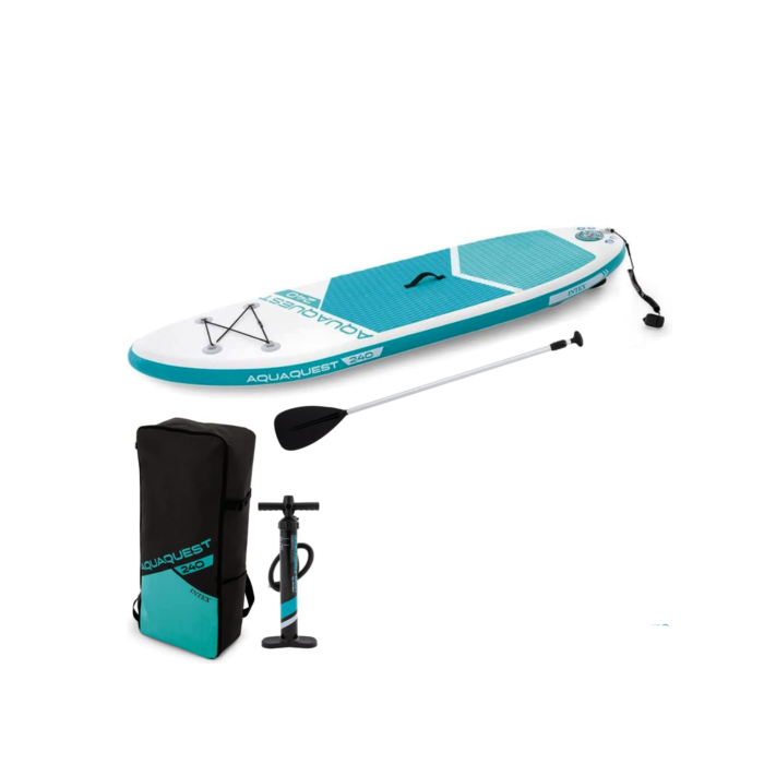 Intex Aqua Quest 240 Youth Inflatable Stand Up Beach Paddle Intex Aqua Quest 240 Youth Inflatable Stand Up Beach Paddle