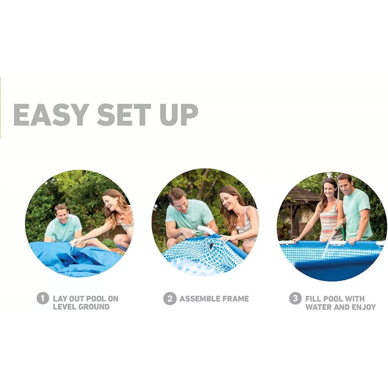 intex Deep Metal Frame Pool (with pump) 305x76cm