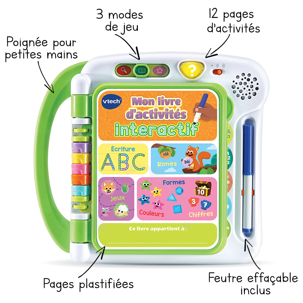 Vtech My Interactive Activity Book - I write, play and learn (FR)