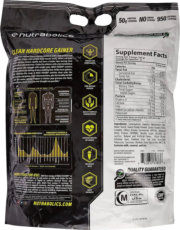 Nutrabolics Mass Fusion 22srv