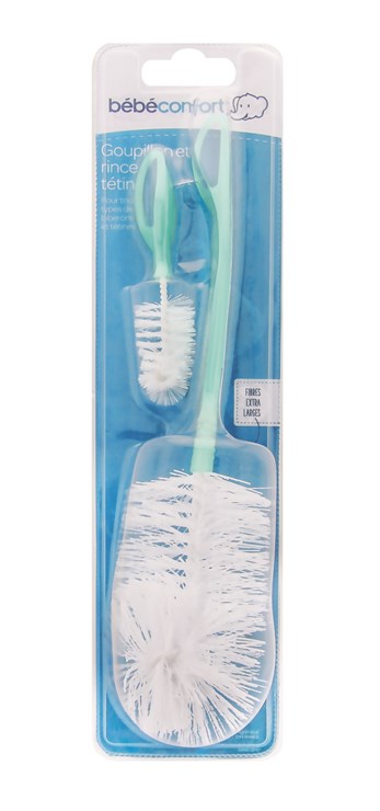Bebeconfort Wide Neck Bottle Brush + Teat Rinse
