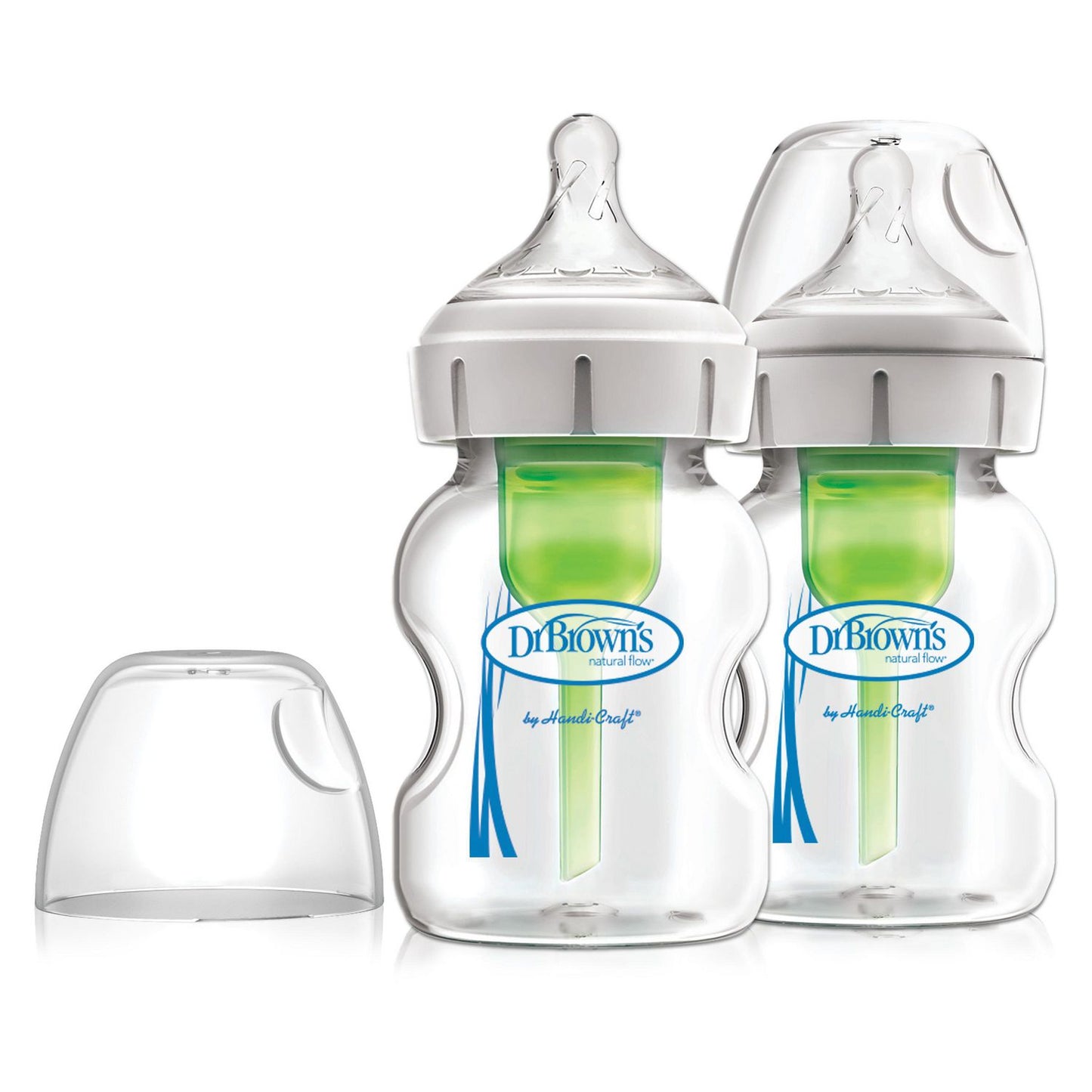 Dr. Brown's Natural Flow Options+ Wide Neck 5oz Glass Bottles 2pk