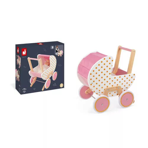 Janod Doll’s Wooden Pram