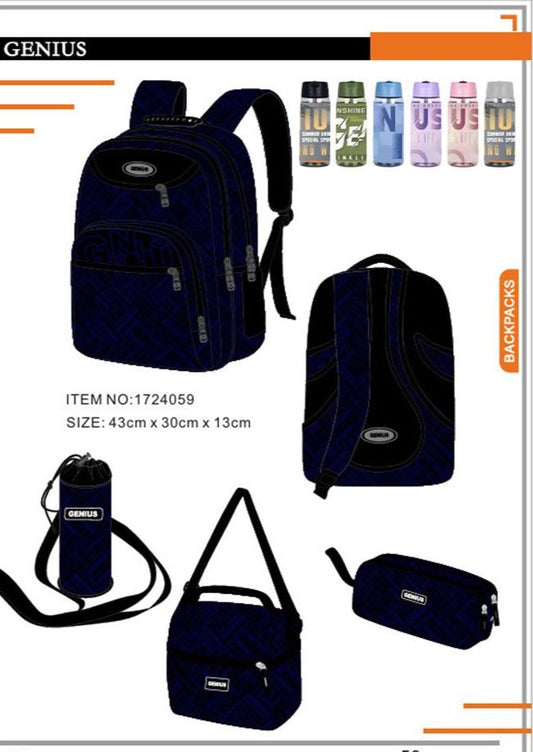 Backpack 43cm 5pcs Set