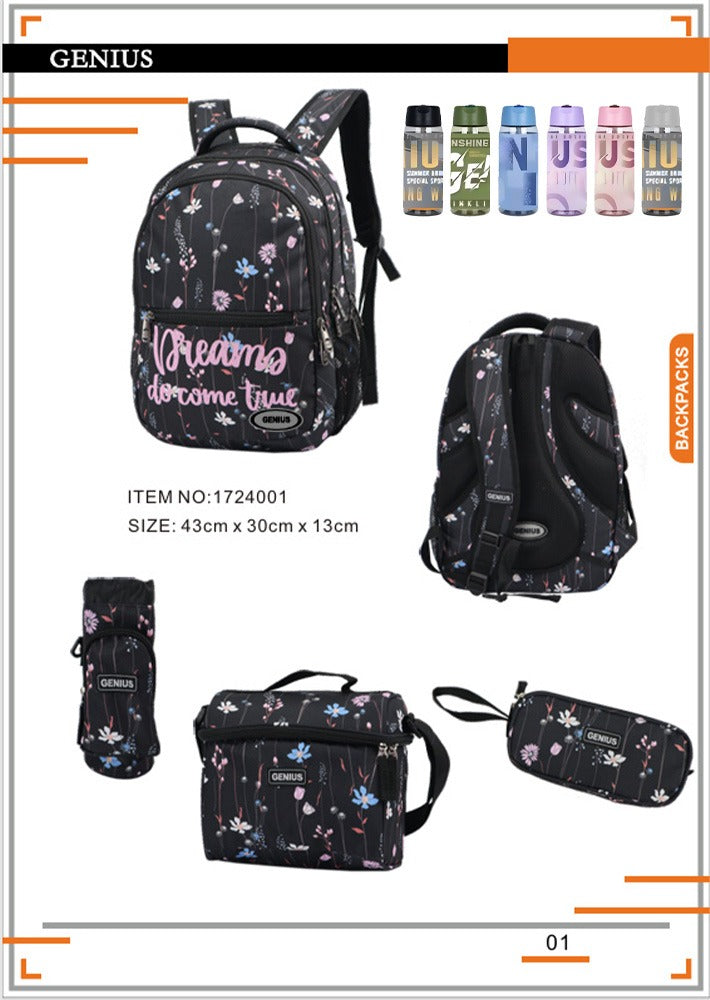 Backpack 43cm 5pcs Set