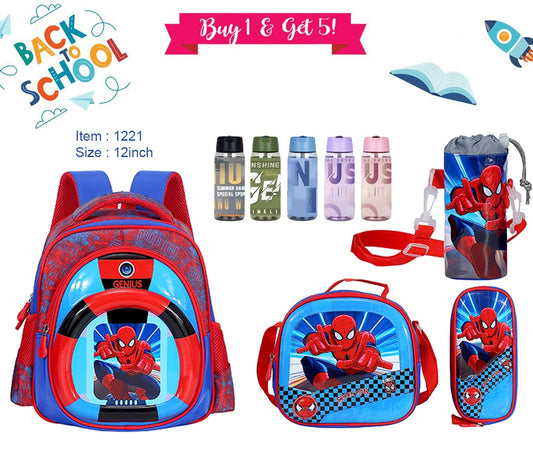 Character Backpack 30cm 5pcs Set