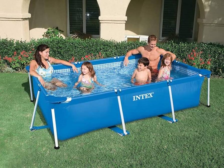 Intex Rectangular Family Frame Pool, 220x150x60cm