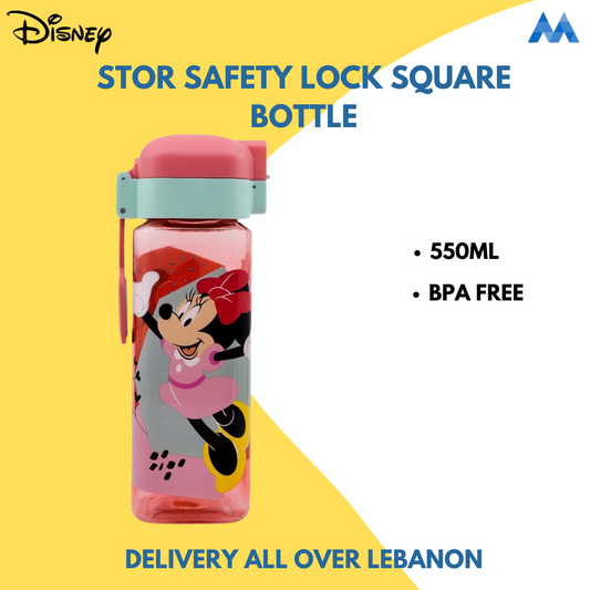 Disney Stor Safety Lock Square Bottle