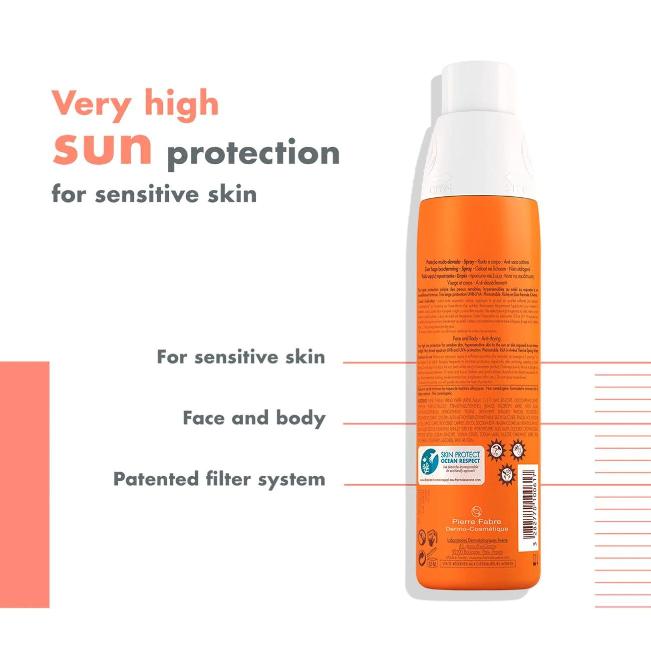 AVÈNE Very High Protection Spray SPF50+ - Sensitive Skin
