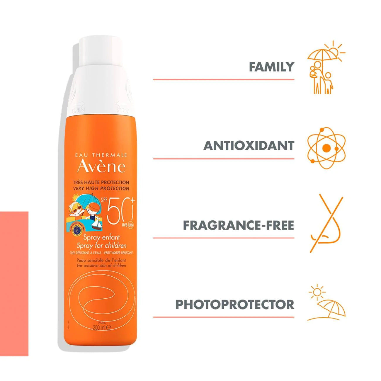 AVÈNE Very High Protection Spray for Children SPF50+