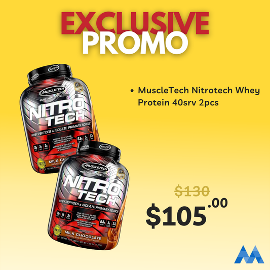 MuscleTech Nitrotech Whey Protein 2pcs