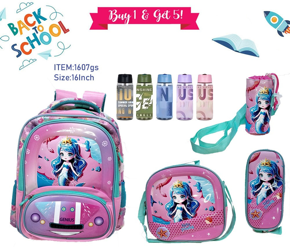 Character Backpack 41cm 5pcs Set