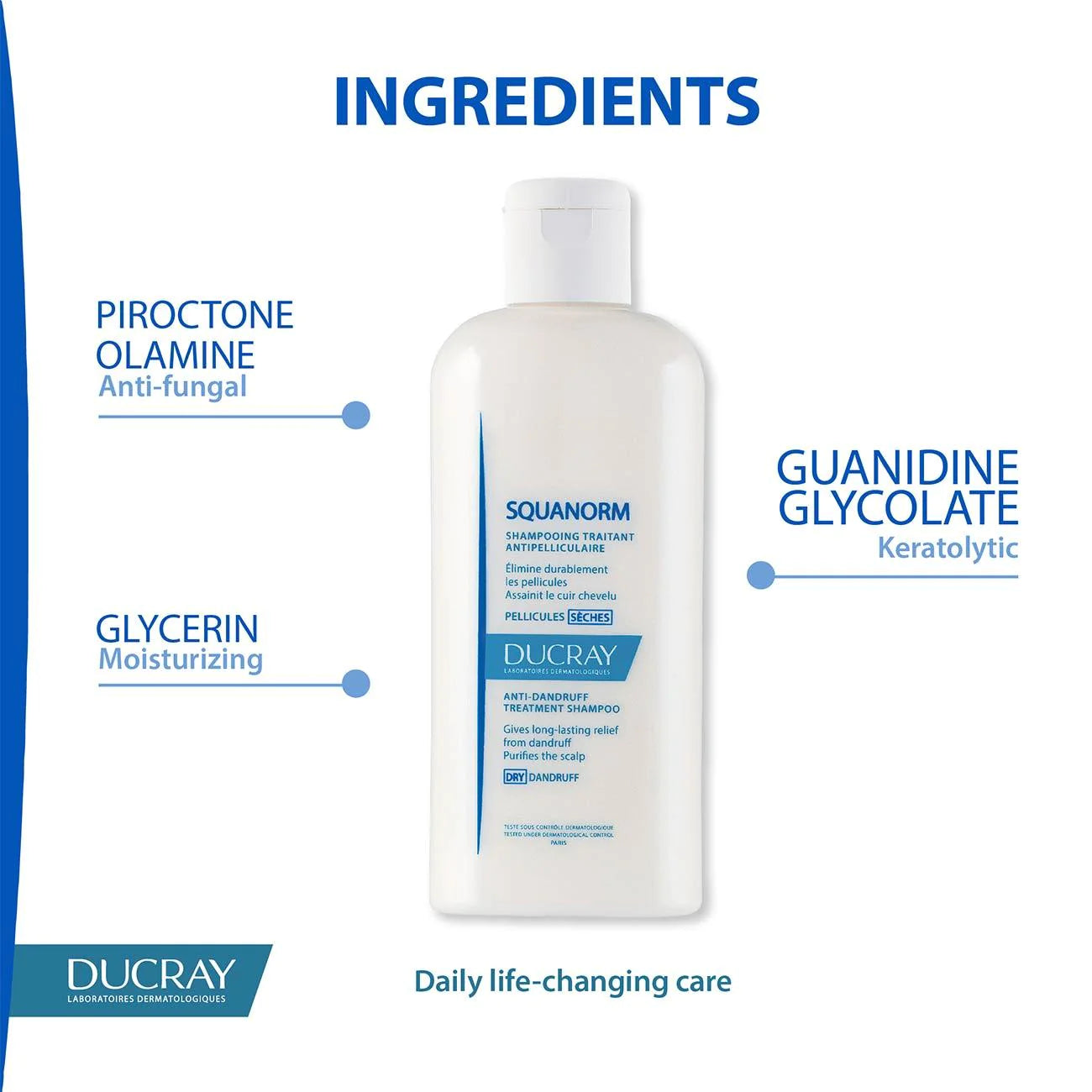 DUCRAY Squanorm Anti-Dandruff Treatment Shampoo - Dry Dandruff