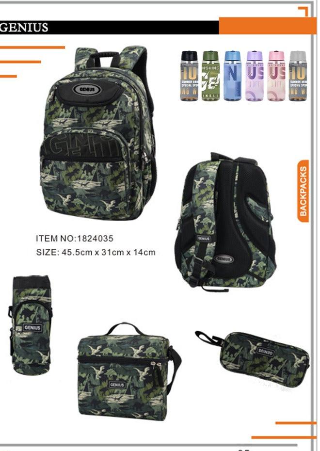 Backpack 45.5cm 5pcs Set