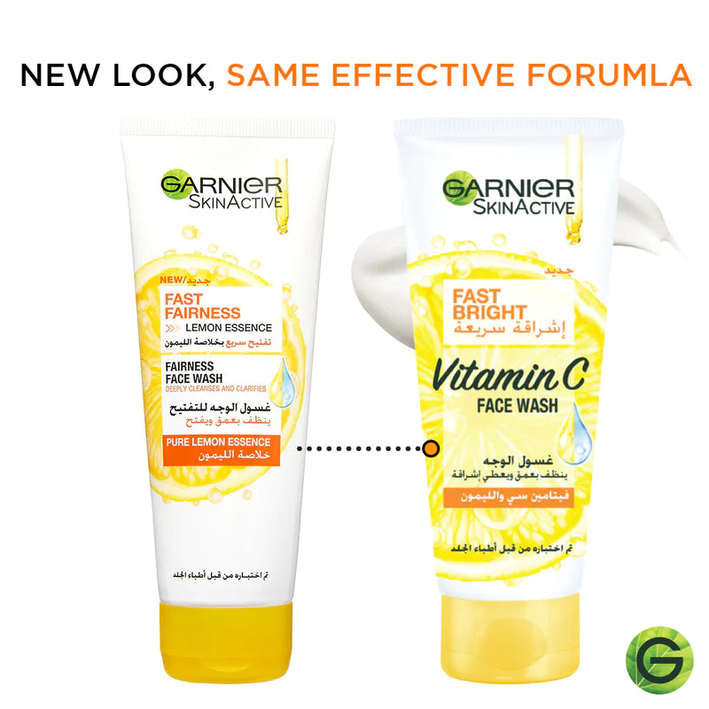 Garnier Fast Bright Vitamin C Brightening Face Wash (100mL)
