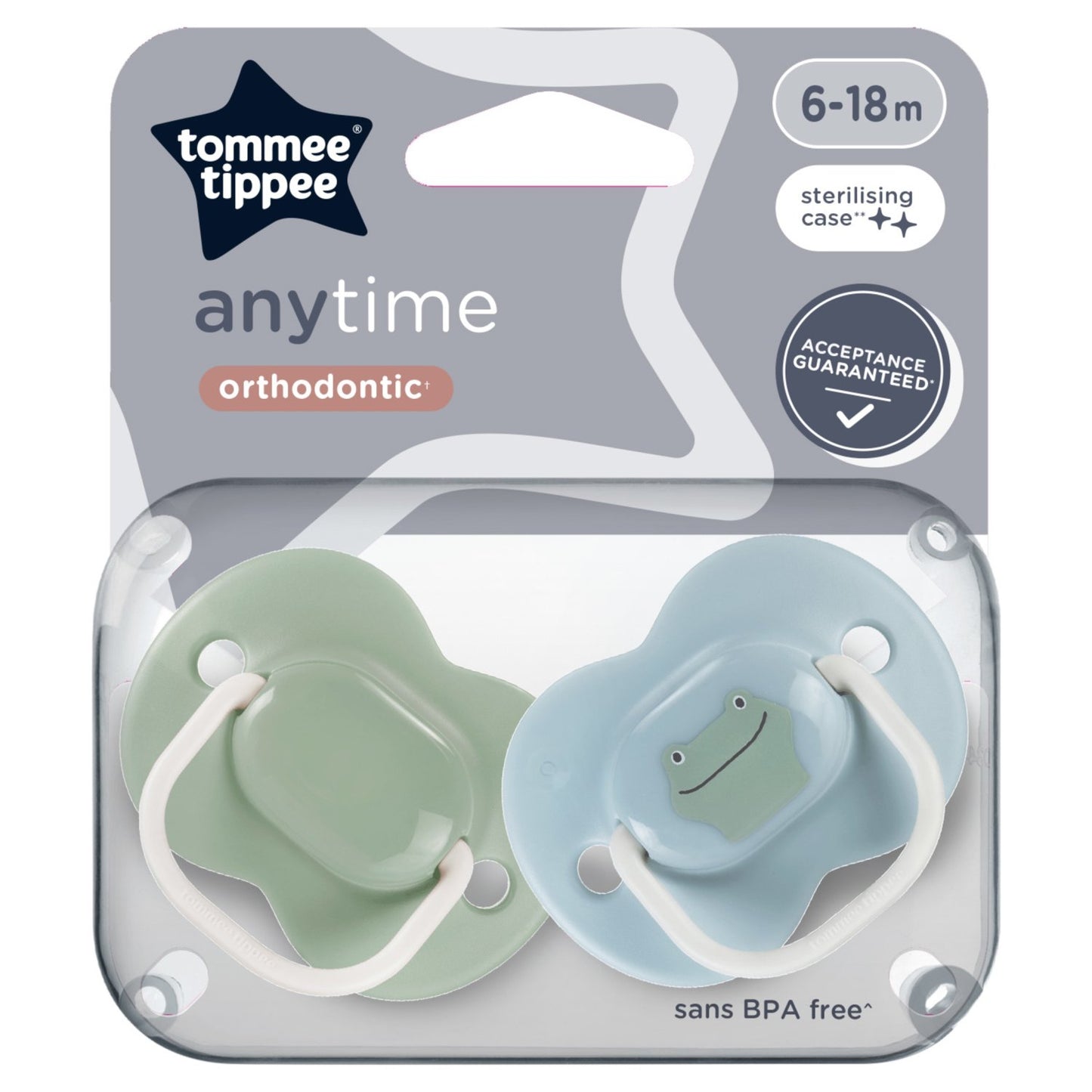 Tommee Tippee 6-18m Anytime Soothers Pacifiers