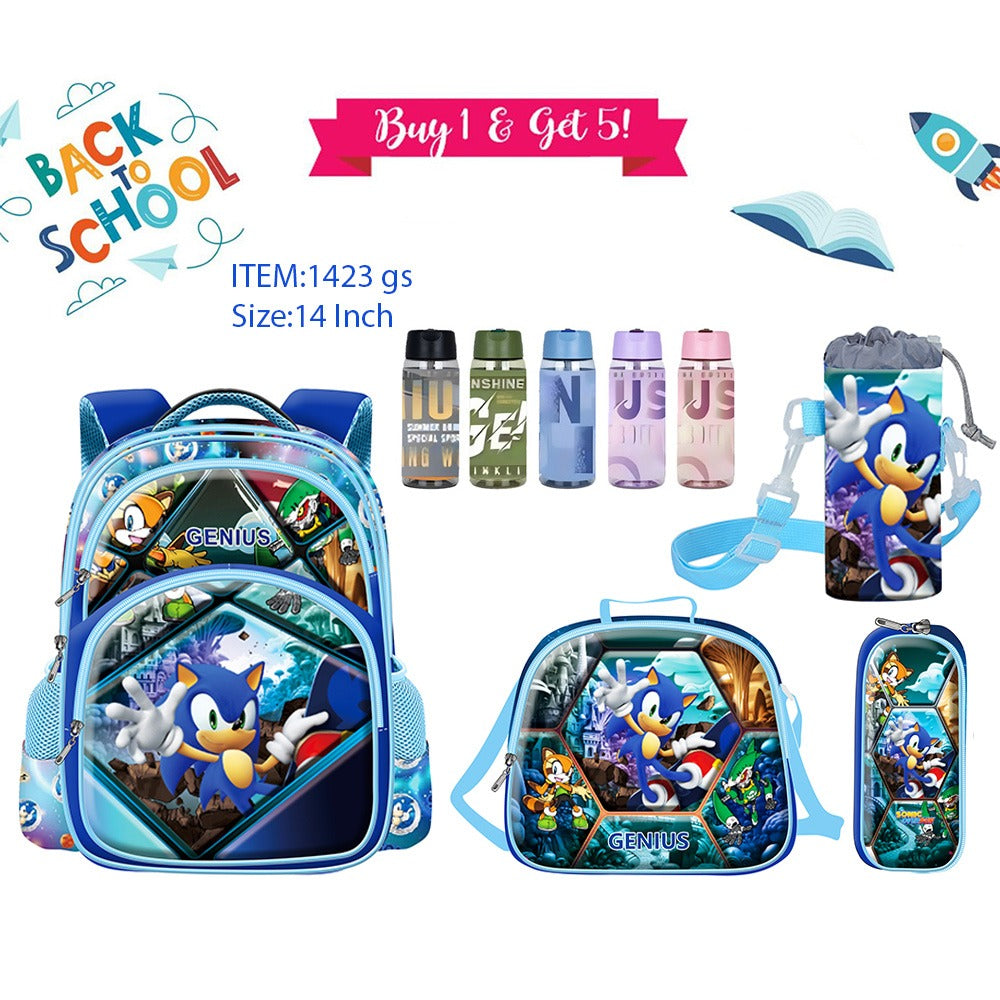 Character Backpack 36cm 5pcs Set