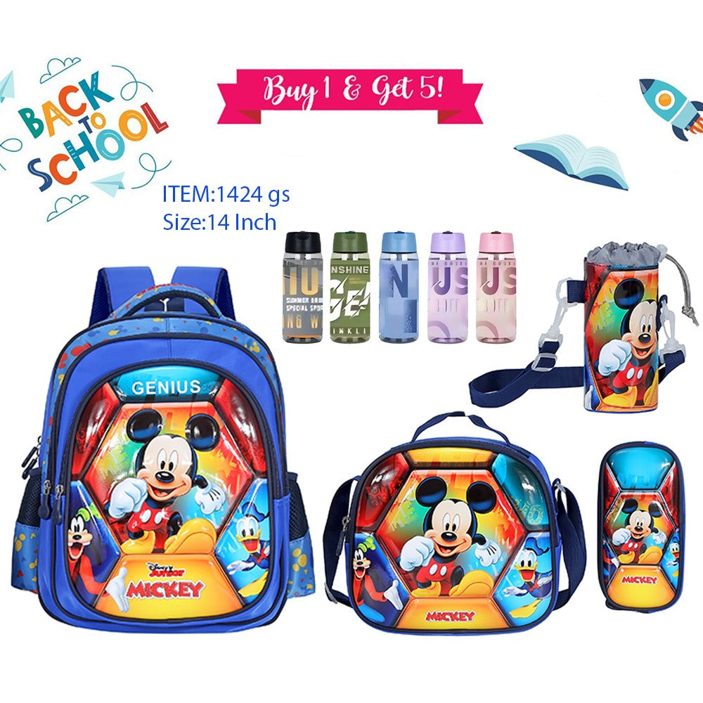 Character Backpack 36cm 5pcs Set