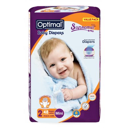 Optimal Baby Diapers Value Pack Mini 3-6Kg