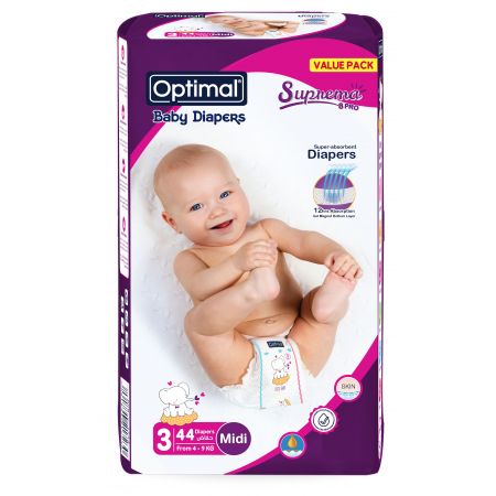 Optimal Baby Diapers Midi Value pack 4-9 kg