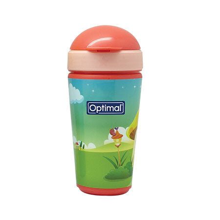 Optimal Silicone Straw Cup 350ml