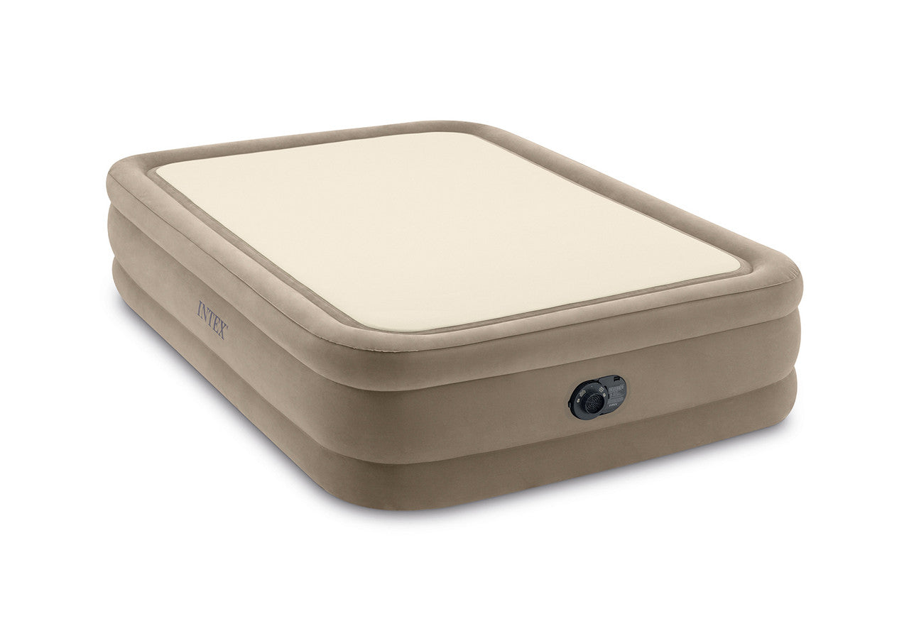 Intex Dura Beam Deluxe Series Thermaluxe Airbed With Fiber Tech Technology