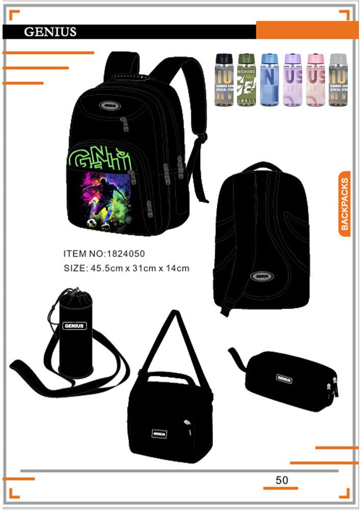 Backpack 45.5cm 5pcs Set