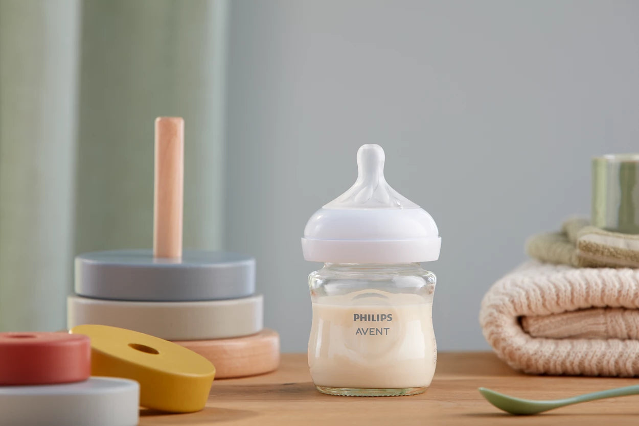 Avent Natural Glass Feeding Bottle 0m+ 120ml