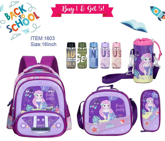 Character Backpack 41cm 5pcs Set