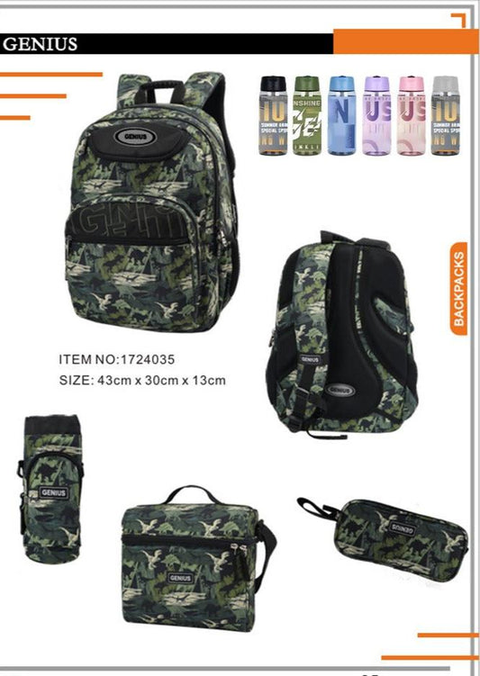 Backpack 43cm 5pcs Set