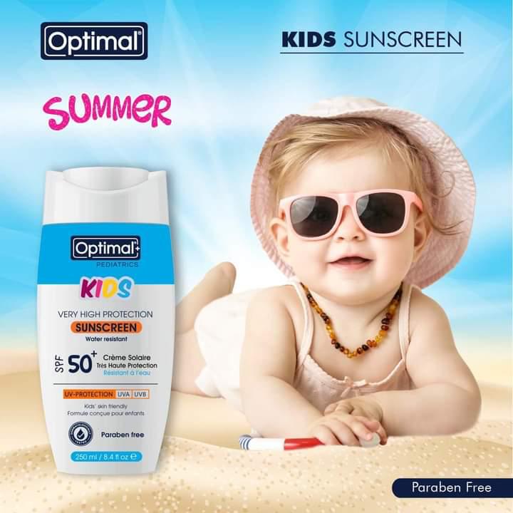 Optimal Kids Sunscreen- SPF 50+ 250ml