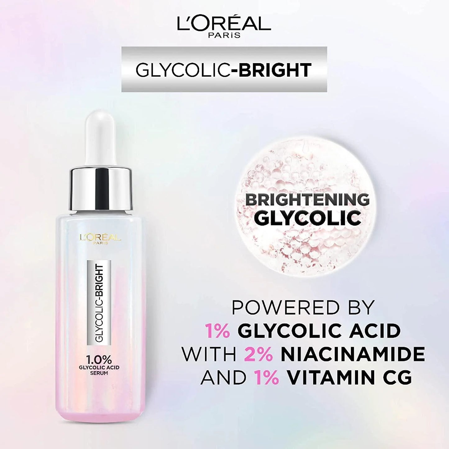 L'Oreal Paris Glycolic Bright 1.0% Glycolic Acid Instant Glowing Face Serum