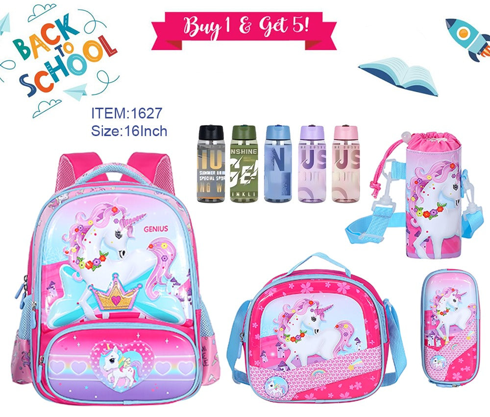 Character Backpack 41cm 5pcs Set