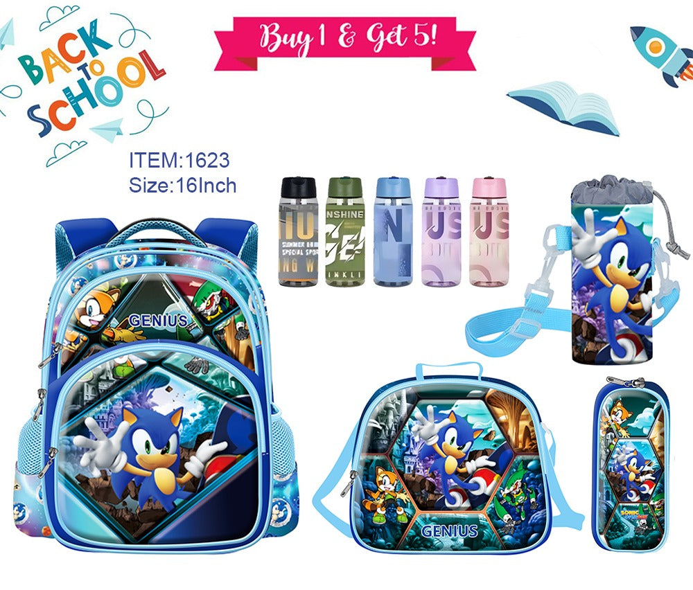 Character Backpack 41cm 5pcs Set