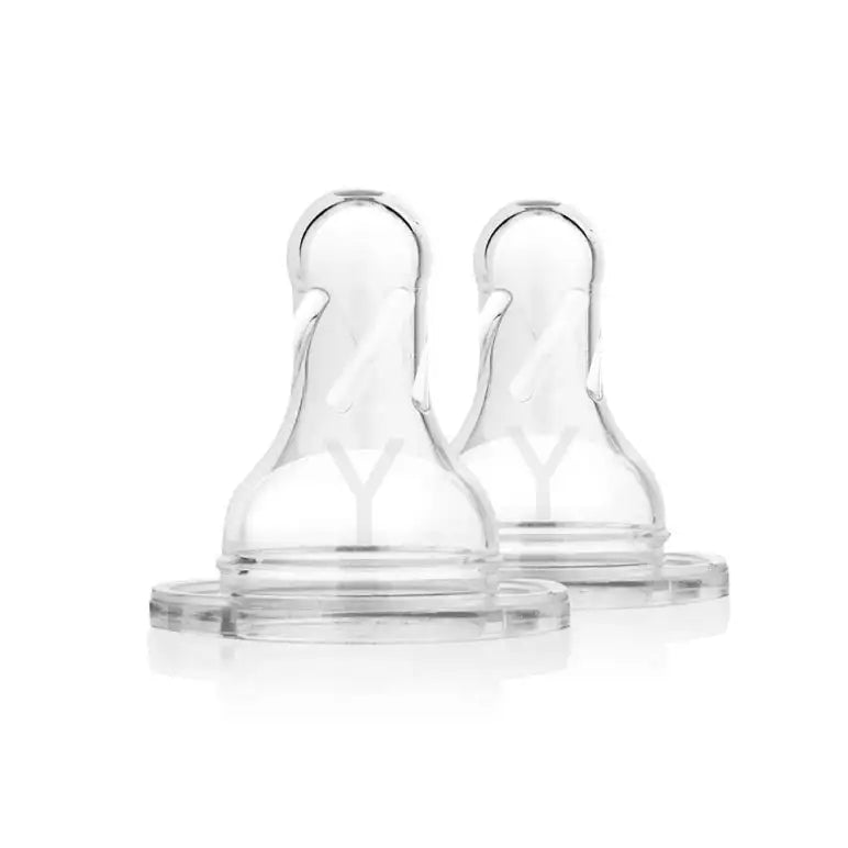 Dr. Brown's Y-Cut Silicone Narrow-Neck "Options" Nipple - 2 Pcs