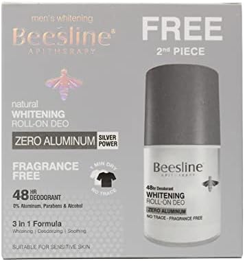 Beesline Men Whitening Roll On Deo Zero Alu Fragrance Free,70Ml