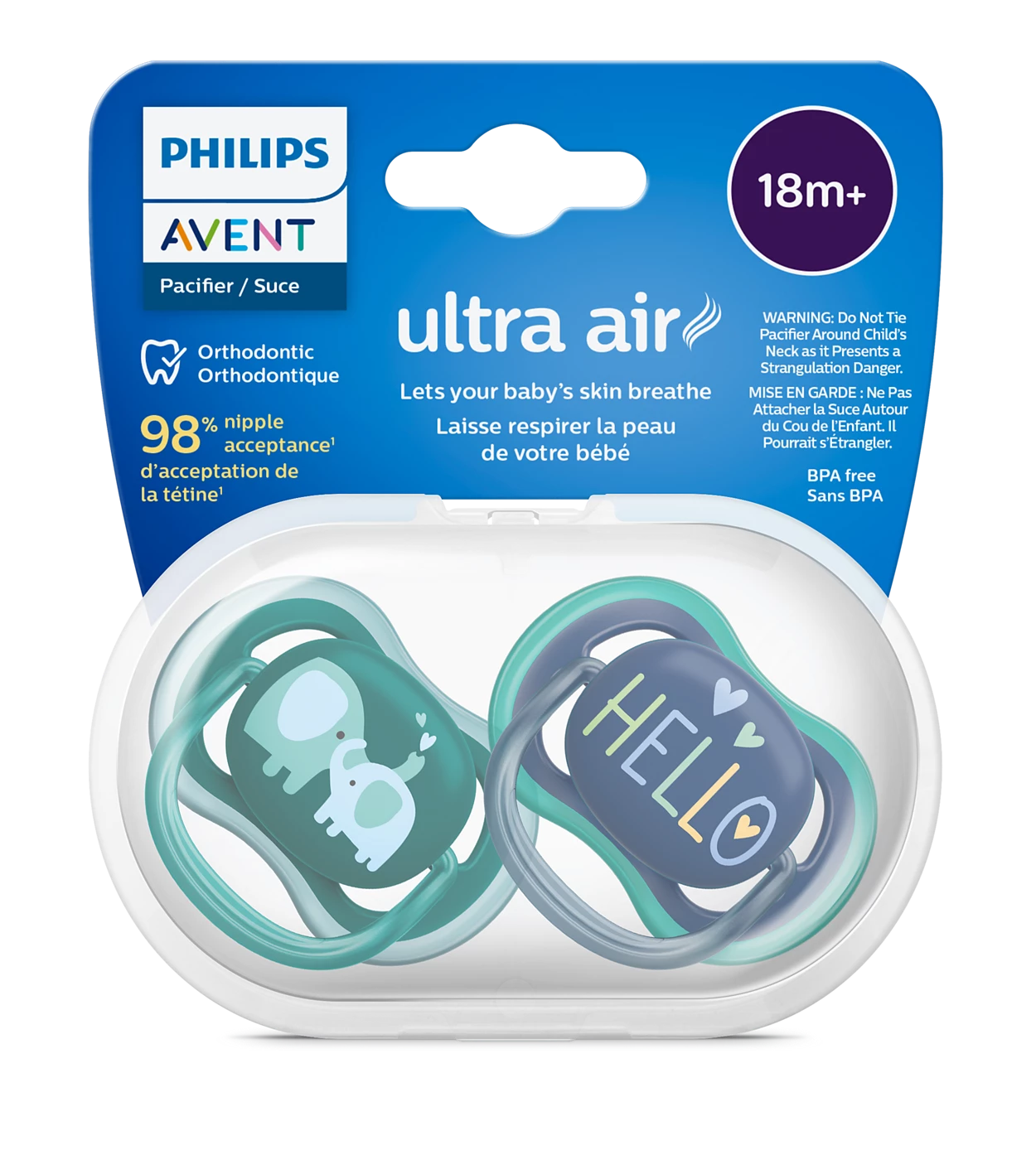 Avent Ultra Soft Pacifier 18M+