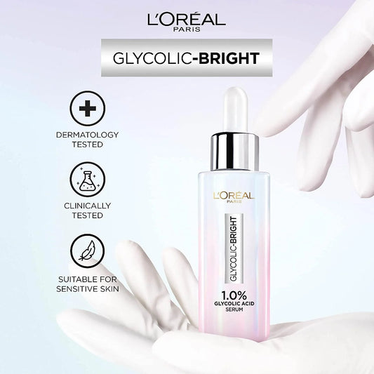 L'Oreal Paris Glycolic Bright 1.0% Glycolic Acid Instant Glowing Face Serum